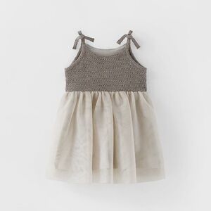 ZARA combination tulle dress